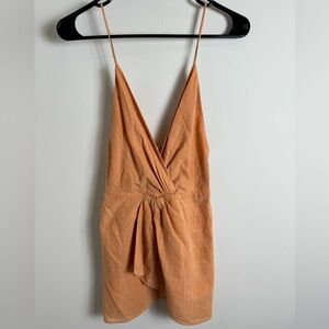 Wilfred Molten Camel Twist-Front V-Neck Camisole XXS
